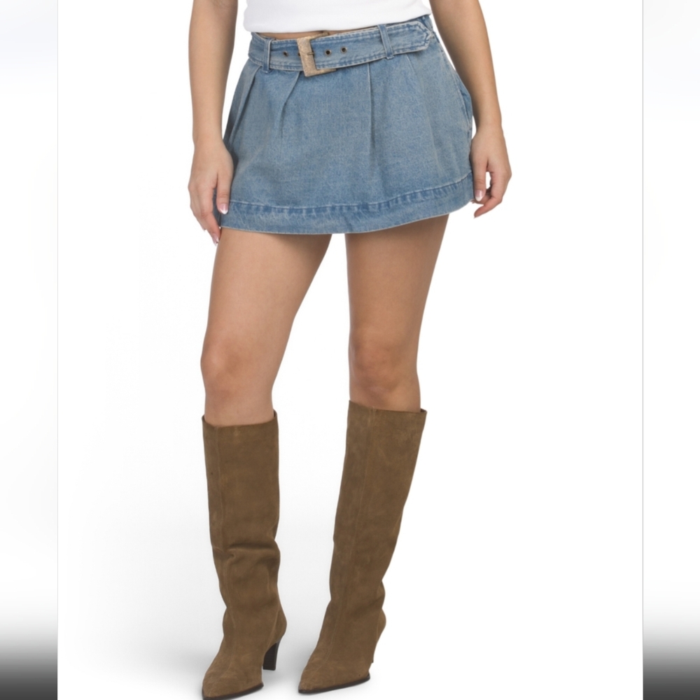 Show Me Your Mumu Lohan Denim Skort NWT - Picture 7 of 8